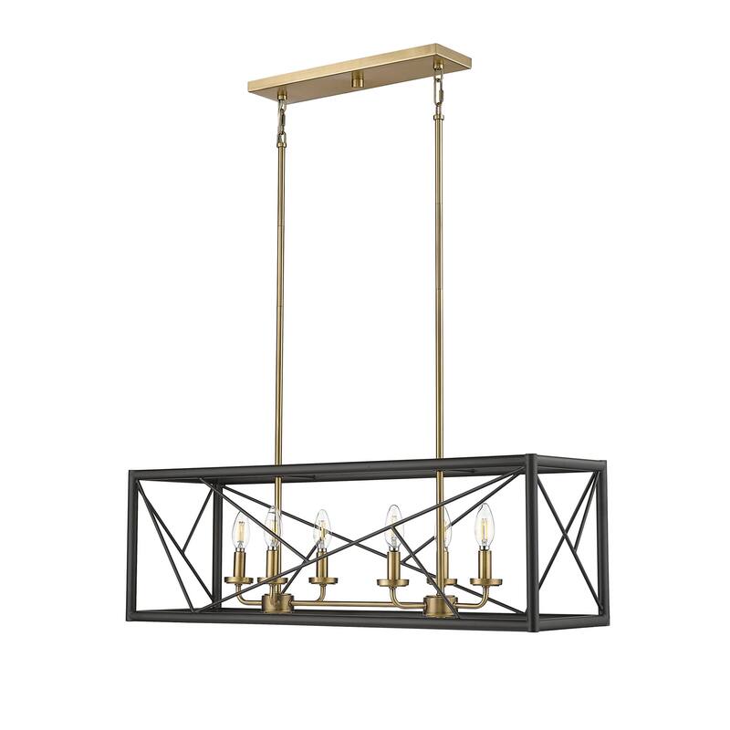 Millennium Lighting 13306 Surrey 6 Light 34" Wide Taper Candle Linear