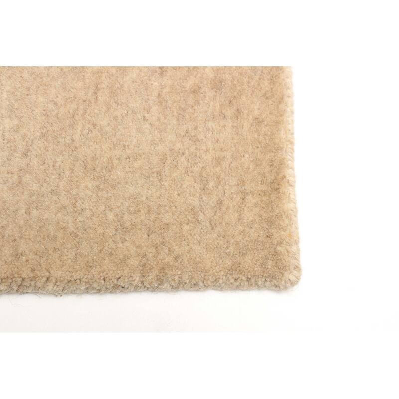 ECARPETGALLERY Hand Loomed Kashkuli Gabbeh Beige Wool Rug - 2'7 x 7'7