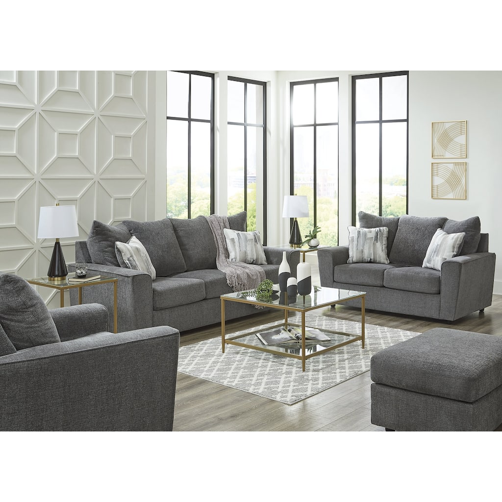 Signature Design by Ashley Stairatt Gray 4-Piece Upholstery Package - 86" W x 38" D x 39" H
