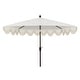 preview thumbnail 108 of 132, 9ft Half Market Umbrella, Scalloped, Crank, Tilt, UV, by JONATHAN Y