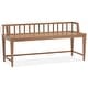 preview thumbnail 1 of 8, Magnussen Home Lindon Belgian Wheat Low Back Arm Bench - 52.13''W x 19.13''D x 24''H 52.13''W x 19.13''D x 24''H - Belgian Wheat