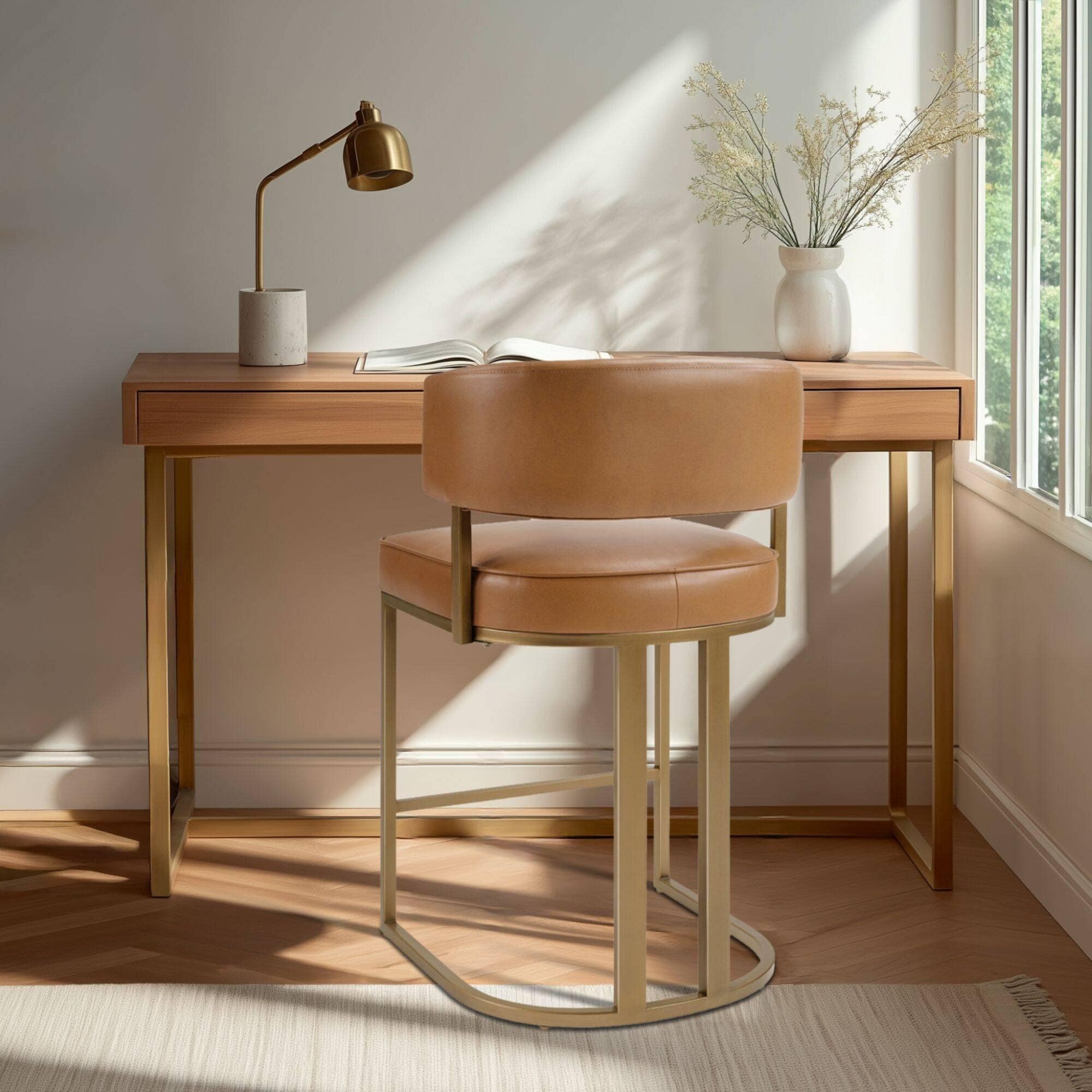 August Upholstered Counter Stool - N/A