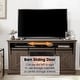 preview thumbnail 6 of 11, 68" Farmhouse Dark Brown Electric Fireplace TV Stands Console for 78-inch TV with Remote