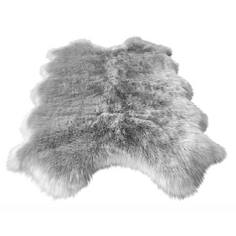 Ovella Home Premium Luxurious Faux Sheepskin 4-Pelt Plush Shag Area Rug - 4' x 6' - 4' x 6'