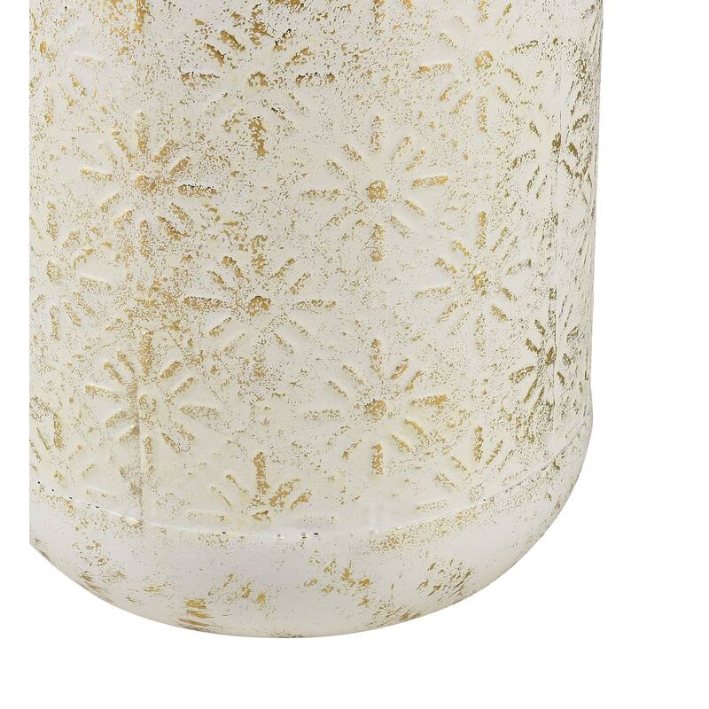Elk Home Ardoz Antique White Metal 6.25 Inch Wide Vase