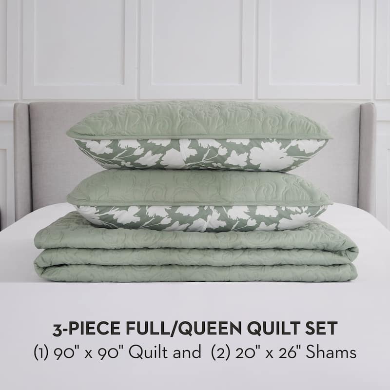 Nine West Laural Reversible Quilt Sets