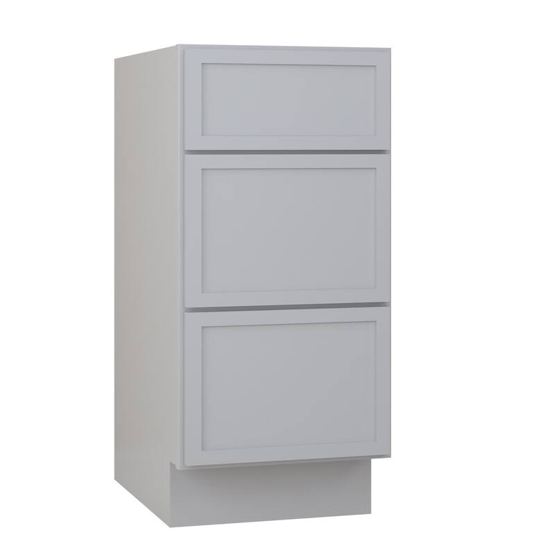 Vanity Art 15" Freestanding Single Base 3 Drawers Storage Cabinet