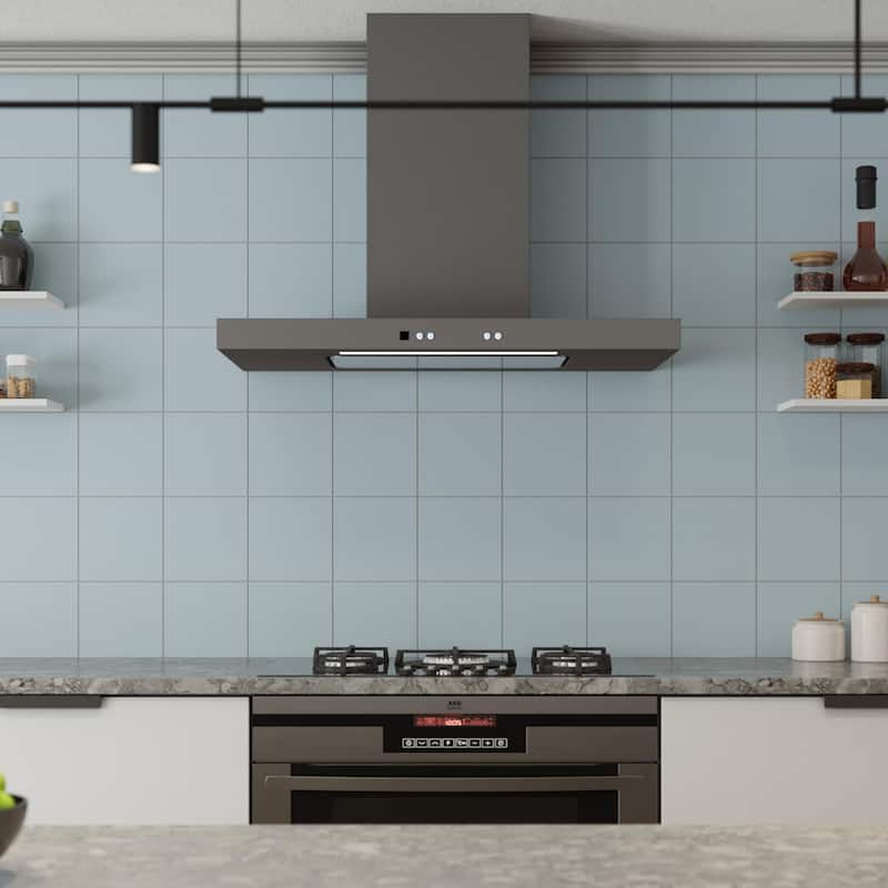 Merola Tile Monocolor Humo 7-7/8" x 7-7/8" Ceramic Floor and Wall Tile