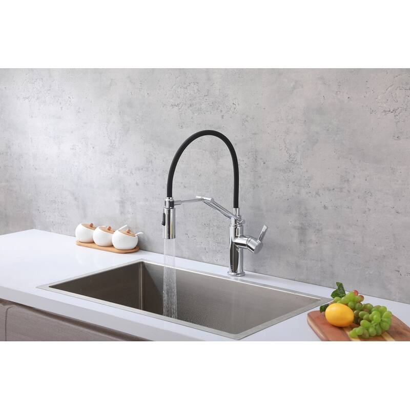 Indigo Home Single Handle Pull Down Sprayer Kitchen Faucet