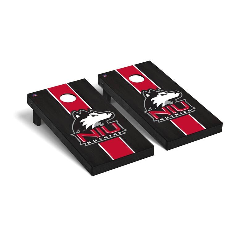 Northern Illinois NIU Huskies 2x4 Pro Cornhole Boards - V8 - Include Team Bags + LED Lights