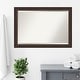 preview thumbnail 14 of 33, Beveled Wood Bathroom Wall Mirror - Lara Bronze Frame - Lara Bronze