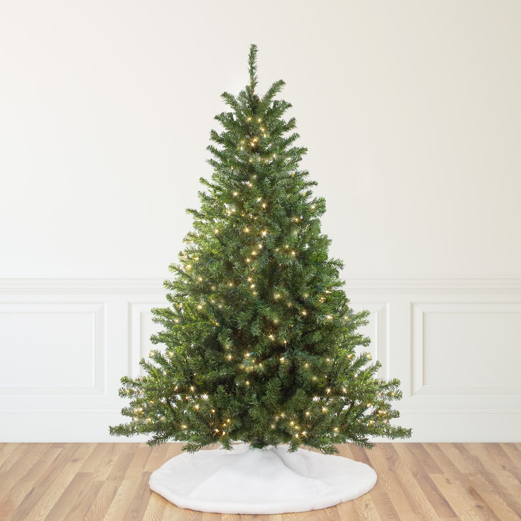 10' Medium Canadian Pine Artificial Christmas Tree Clear Lights - over-10-feet