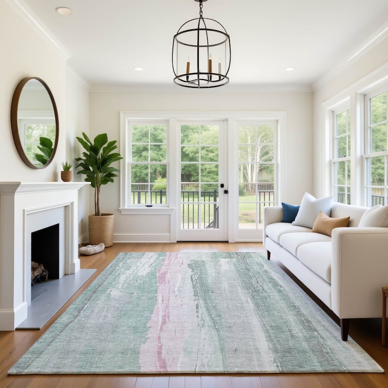 Premium Washable Super Soft Modern Brushstrokes Mayfield Rug