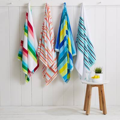 Luxurious Cotton Stripe Beach Towel