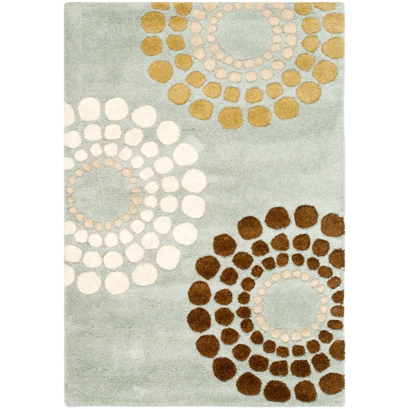 SAFAVIEH Handmade Soho Caroline Floral N.Z. Wool Rug - 2' x 3' - Blue/Multi