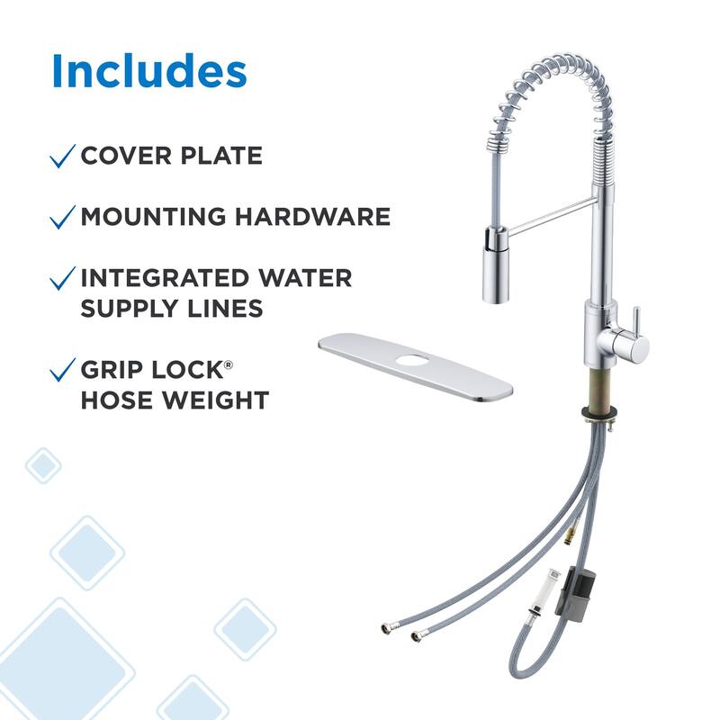 Gerber D451388 The Foodie 1.75 GPM Single Hole Pre-Rinse Pull Down