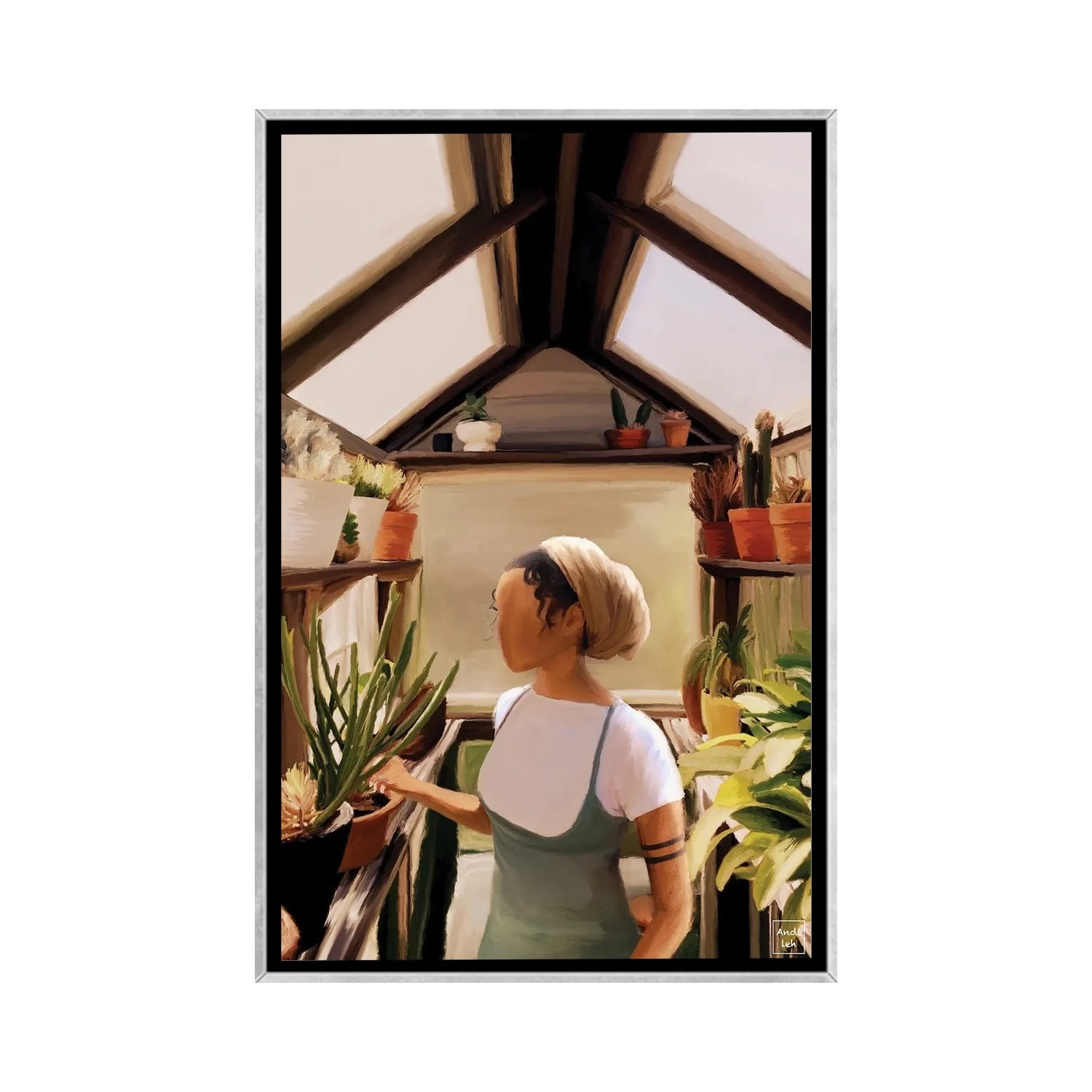 iCanvas "Greenhouse Delight" by Andileh Framed
