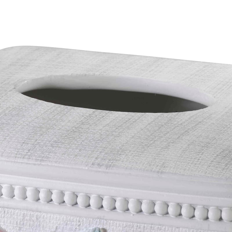 Avanti Linens Spring Garden Tissue Cover - White - Tissue Cover