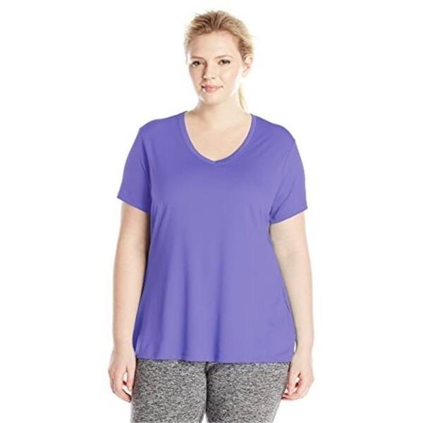 Shop Just My Size 00090563231386 Cool Dri Short Sleeve Womens V