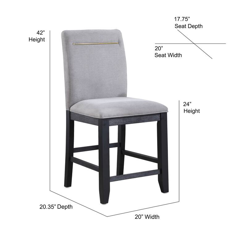 Steve Silver Yantis Modern 7-piece Counter Height Dining Set