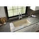 preview thumbnail 4 of 65, Karran Undermount Quartz 32 in. Single Bowl Kitchen Sink Kit