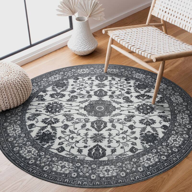 My Magic Carpet Machine Washable Medallion Accent Rug - 6' Round