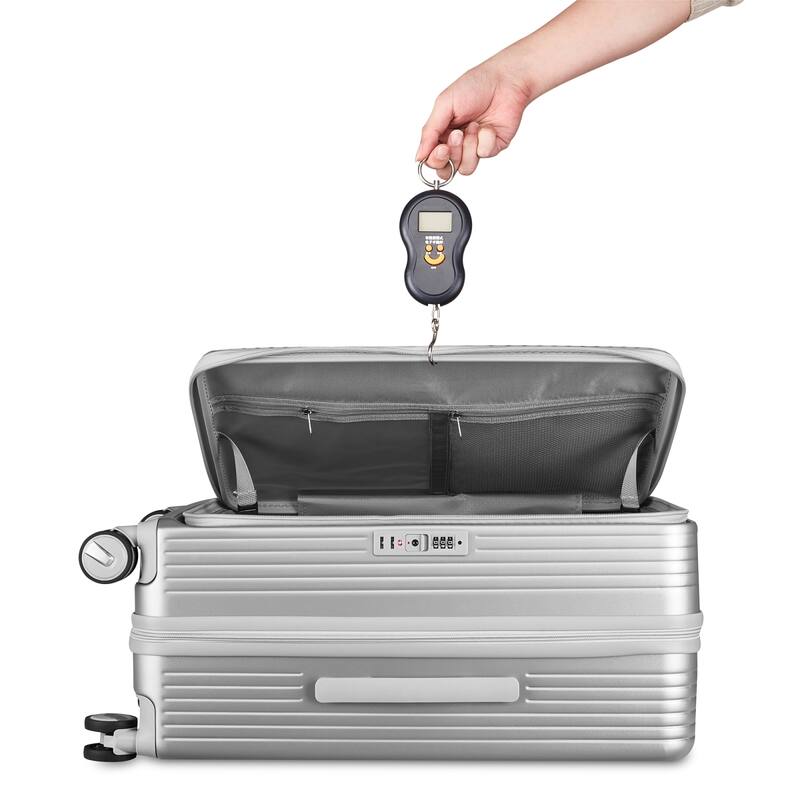3 Piece Luggage Sets(20/24/28), Carry On Expandable Luggage, Hard Shell Lightweight Suitcase Set w/Front Pocket & Spinner Wheels