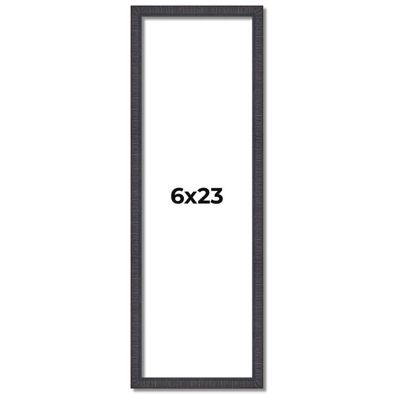 6x23 Frame Brown Solid Wood Picture Frame - Complete Modern Photo