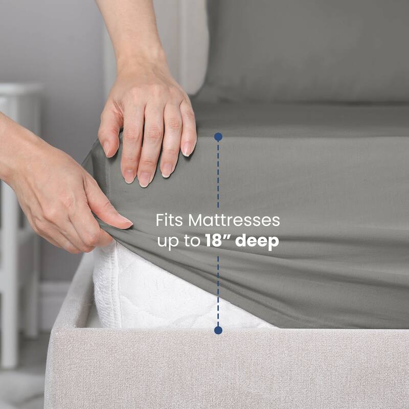 Martex 400 TC 100% Cotton Sateen, Deep Pocket, Silky Soft Sheet Set