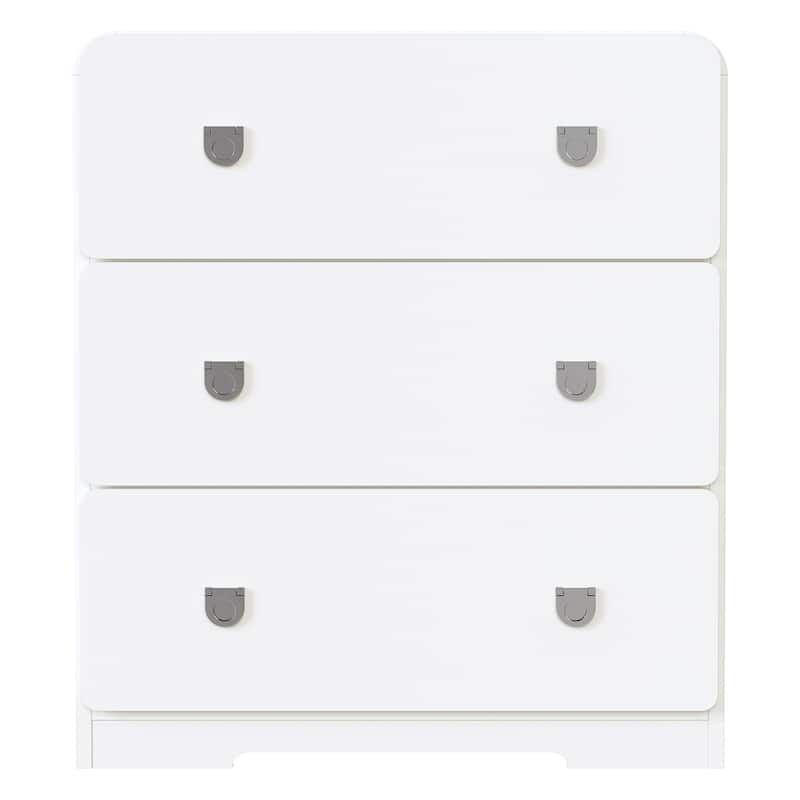 Painted 3-Drawer Nightstand for Bedroom