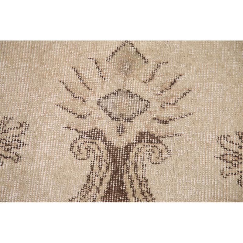 Distressed Sparta Turkish Vintage Rug Handmade Wool Carpet - 5'6"x 9'1"