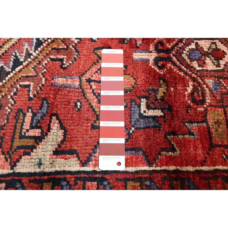 ECARPETGALLERY Hand-knotted Sarabi Dark Red Wool Rug - 9'8 x 13'0