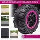 preview thumbnail 2 of 8, Four Wheeler for Kids with Wear-Resistant Wheels - Pink