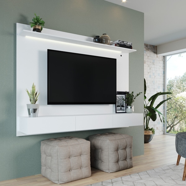 70 in. Modern Floating Entertainment Center Wall Mounted Entertainment Center Wall Unit TV Wall Panel TV Mount Wall Theater On Sale Bed Bath Beyond 35823036