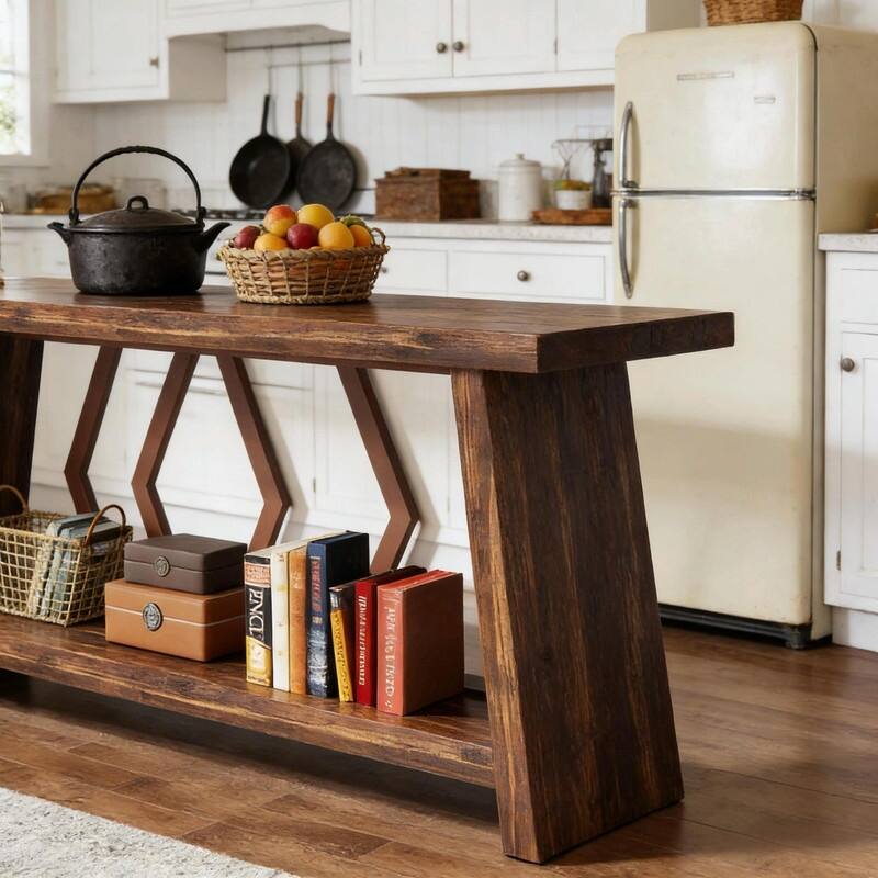 Industrial Style Sofa Table