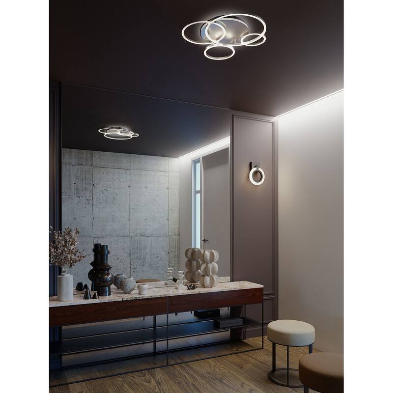 AFX ORBF18LAJD1 Orbit 18" Wide LED Semi-Flush Ceiling Fixture