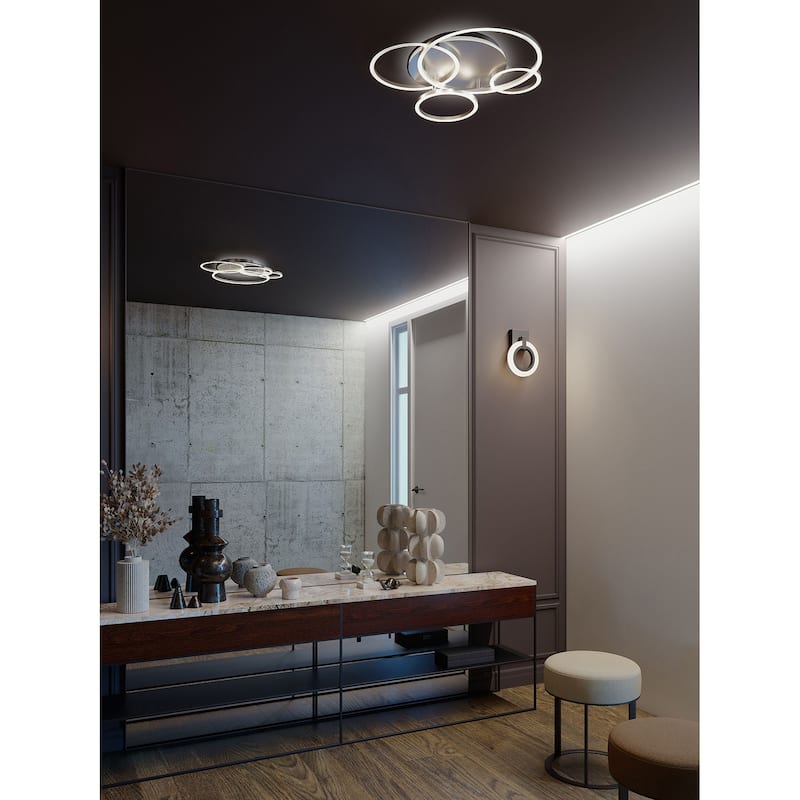 AFX ORBF24LAJD1 Orbit 24" Wide LED Semi-Flush Ceiling Fixture
