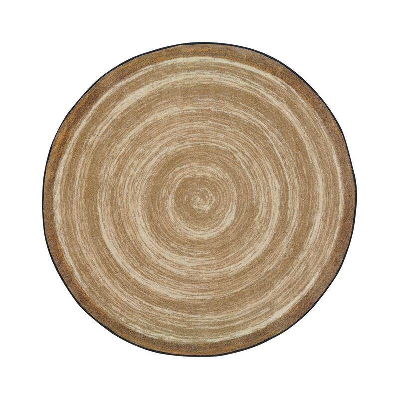 Sand - durable soft decorative rug for home, living room & bedroom - 7' x 7' Round