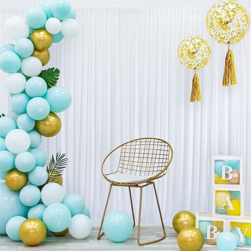 20 x10ft Wedding White Large Backdrop Curtain Smooth Ice Silk Stage Background Curtain