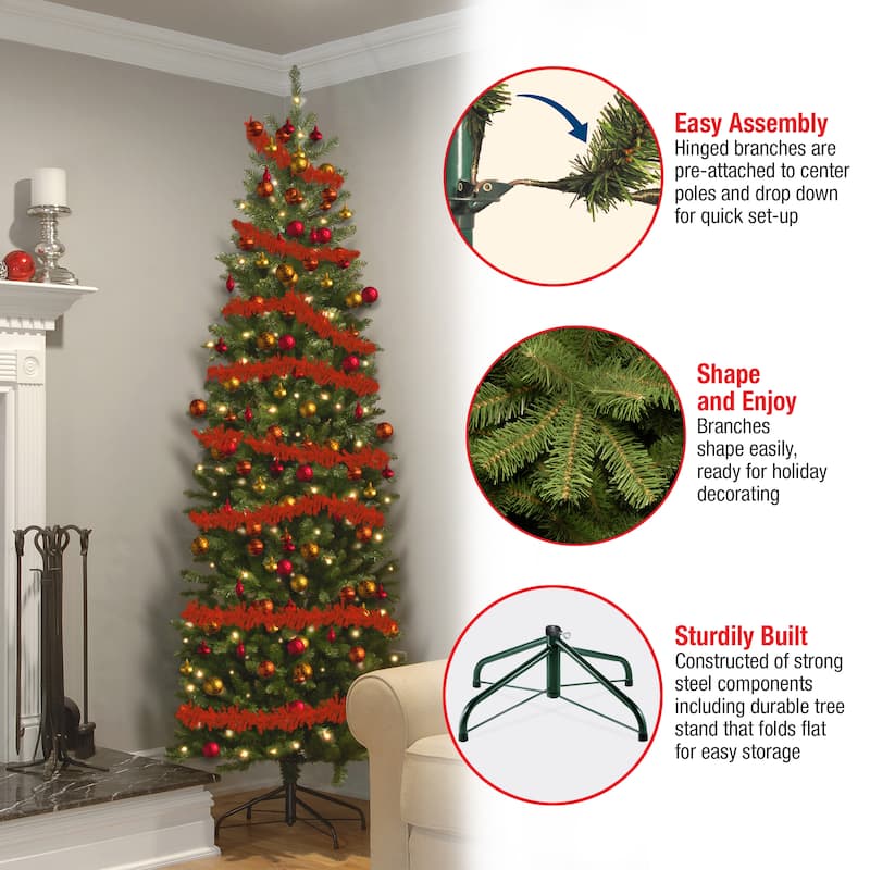 National Tree Company 7 ft. Kingswood Fir Pencil Christmas Tree - 7 Foot