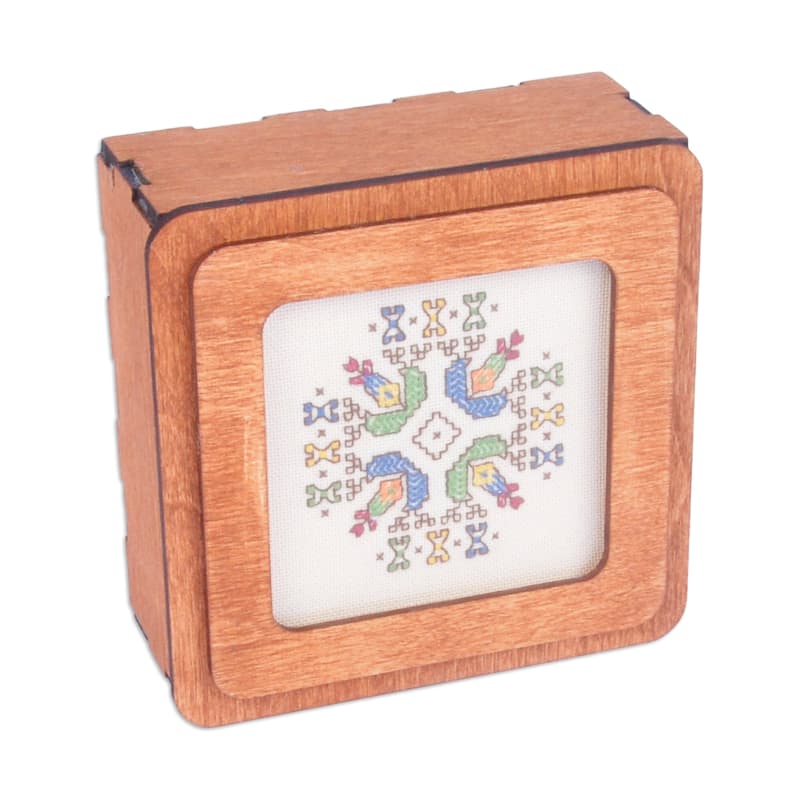 Novica Handmade Amazing Colors Wood Jewelry Box