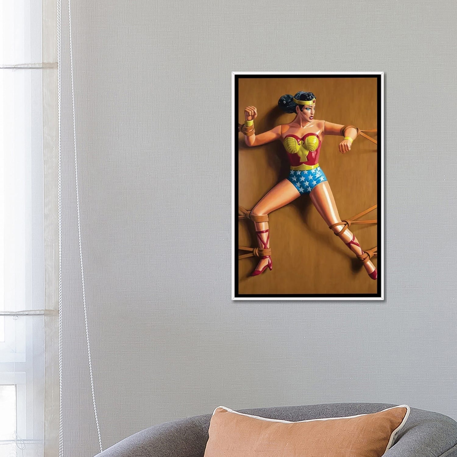 Wonder Woman Symbol Square Cushion | Cosmic Group