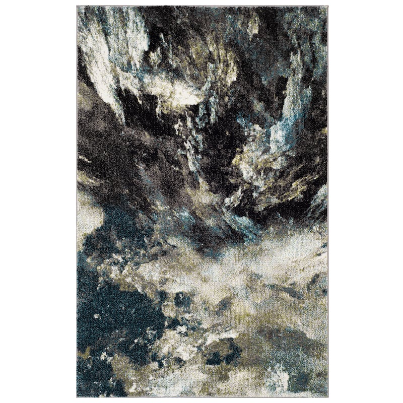 SAFAVIEH Glacier Benoîte Modern Abstract Rug - 2'3" x 4' - Blue/Multi