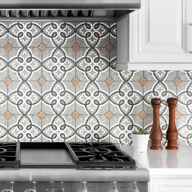Merola Tile Riviera Taco Rojizo 1-5/8" x 1-5/8" Porcelain Floor and Wall Tile - Case (25 Tiles)
