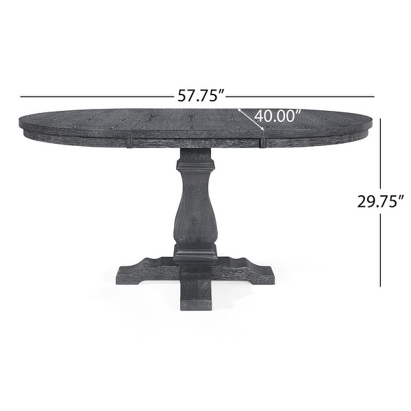 dimension image slide 1 of 4, Castner Wood Dining Table by Christopher Knight Home