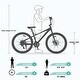 preview thumbnail 6 of 5, Freestyle Kids Bike Double Disc Brakes Blue Children's Bicycle Freestyle Mountain Bike with 7-speed Change System for Boys Girls