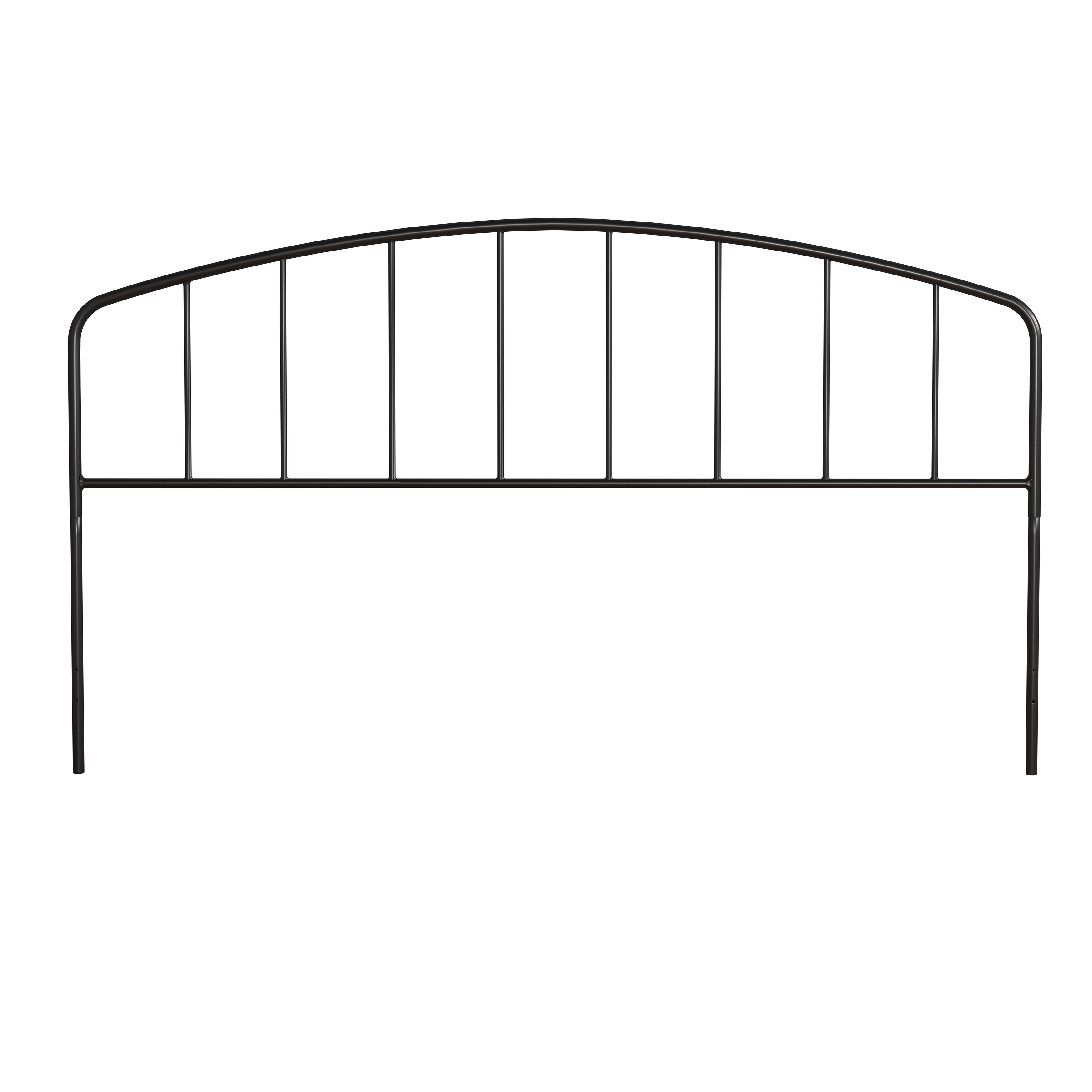 Carbon Loft Cronkite Black Metal Headboard with Arched-image