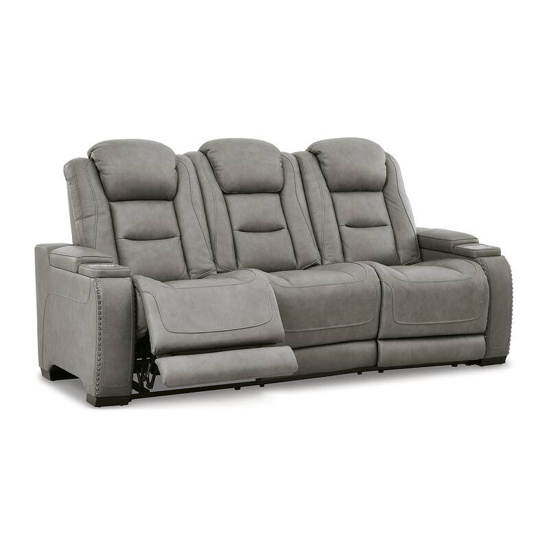Signature Design by Ashley The Man-Den Gray 2-Piece Upholstery Package - 85"W x 40"D x 43"H