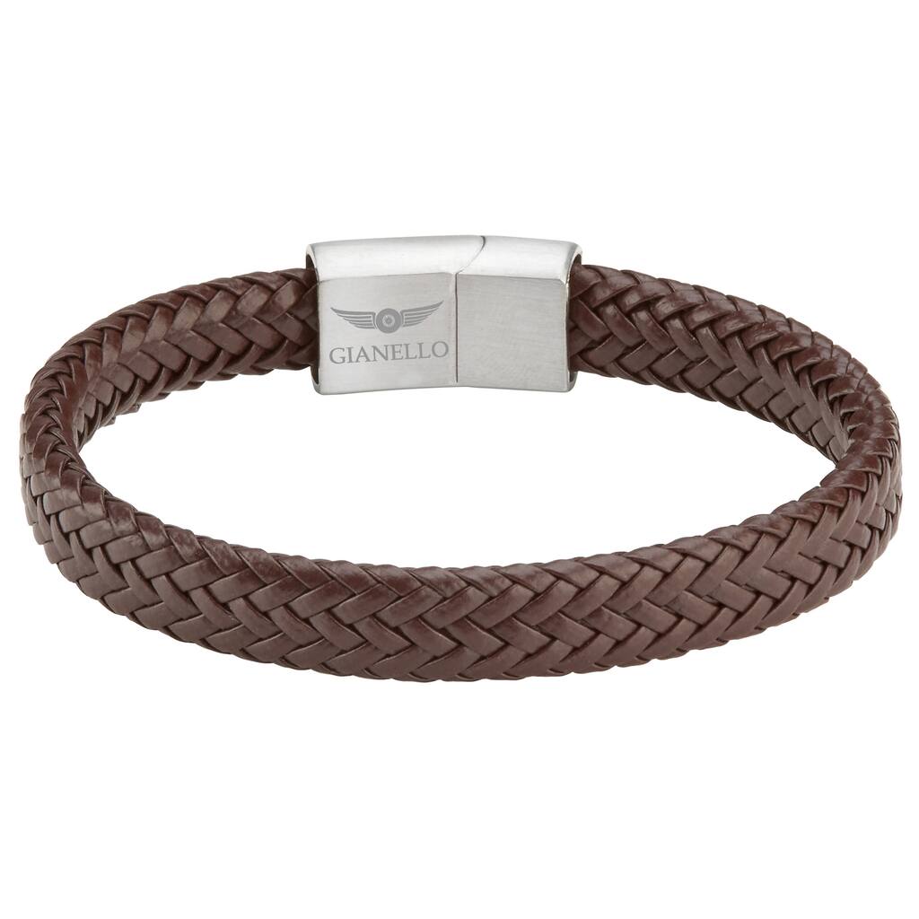 Gianello Venice Handmade Men's Rope Twist Bracelet (Large-8.5 inch)