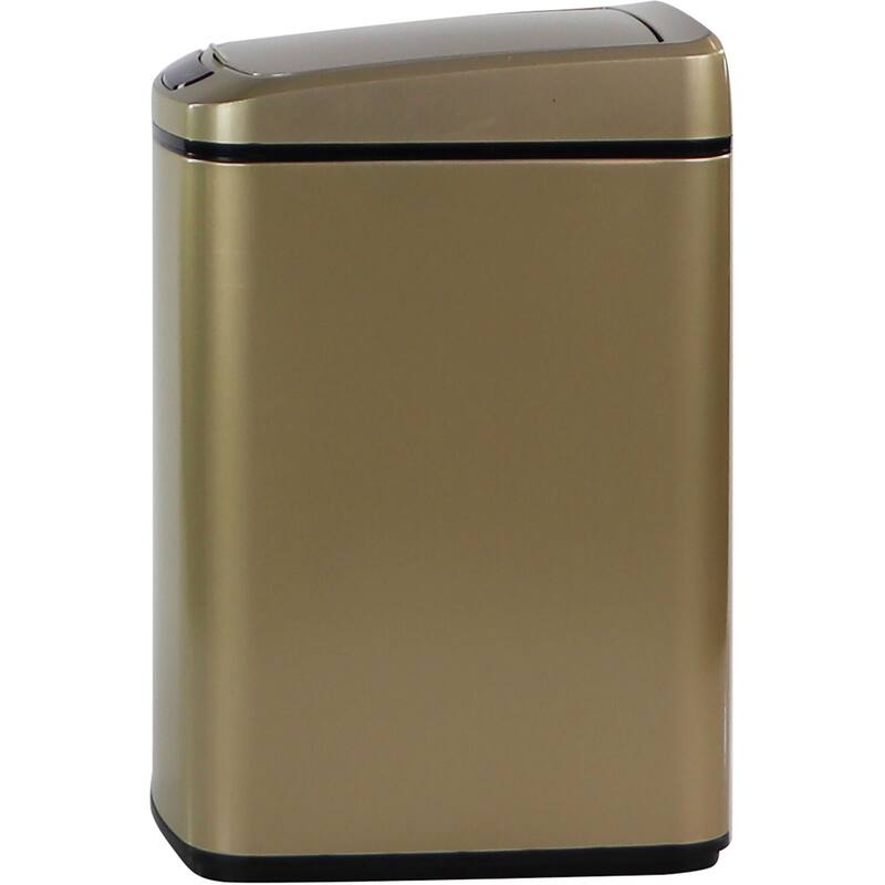 Hanover 9-Liter / 2.3-Gallon Trash Can with Sensor Lid in Gold